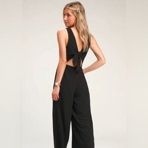 Bow Tie-Up Jumpsuit